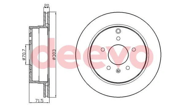 Disque de frein DEEVO BD21500