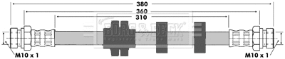 Flexible de frein BORG & BECK BBH7372