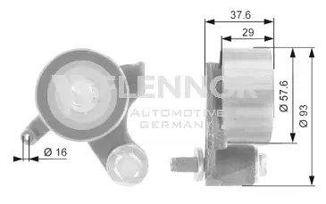 Poulie de tension, courroie crantée FLENNOR FS60902