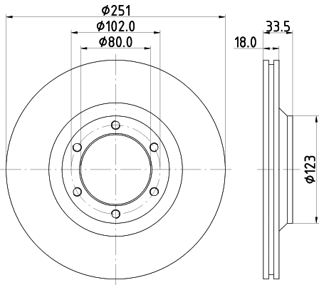 Disque de frein PAGID 50250
