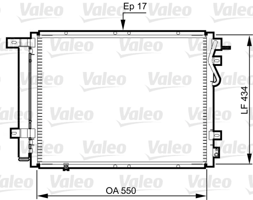 Condenseur, climatisation VALEO 814352