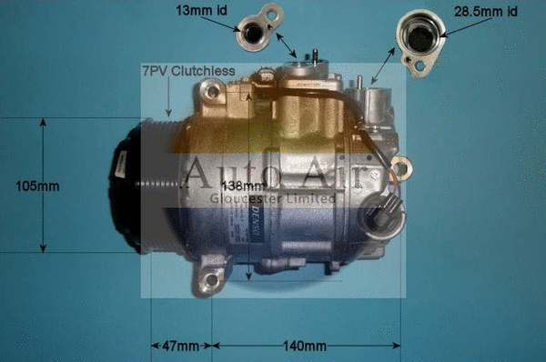 Compresseur, climatisation AUTO AIR GLOUCESTER 14-0123
