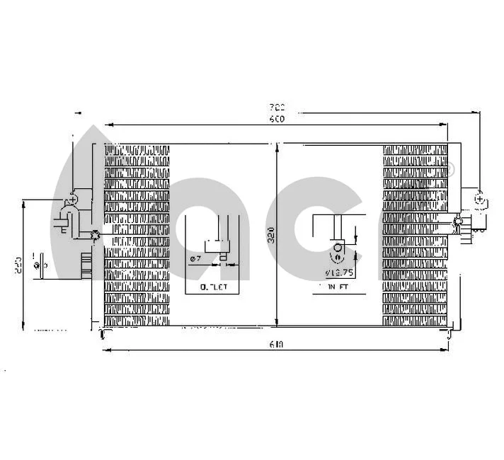 Condenseur, climatisation ACR 300267