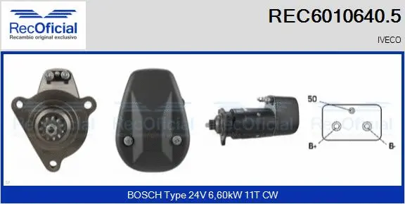 Démarreur RECOFICIAL REC6010640.5