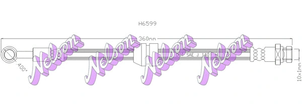 Flexible de frein KAWE H6599