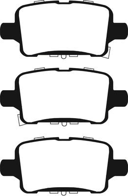 Kit de plaquettes de frein, frein à disque ABTEX PLU2308