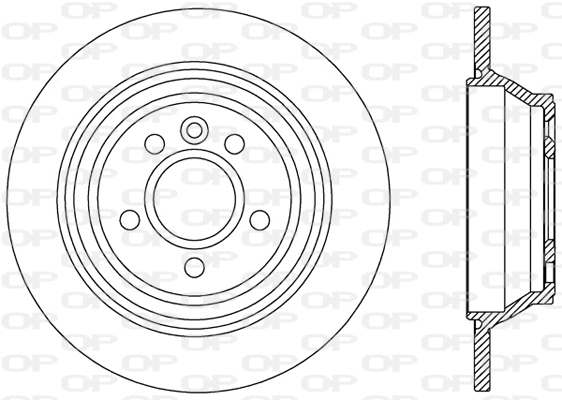 Disque de frein OPEN PARTS BDR2457.10