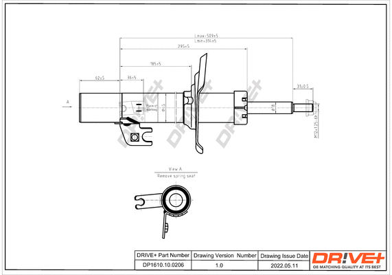 Amortisseur Dr!ve+ DP1610.10.0206