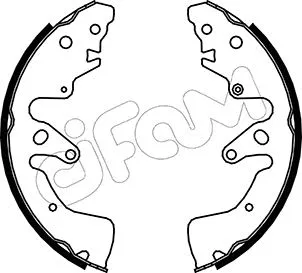 Jeu de mâchoires de frein CIFAM 153-407