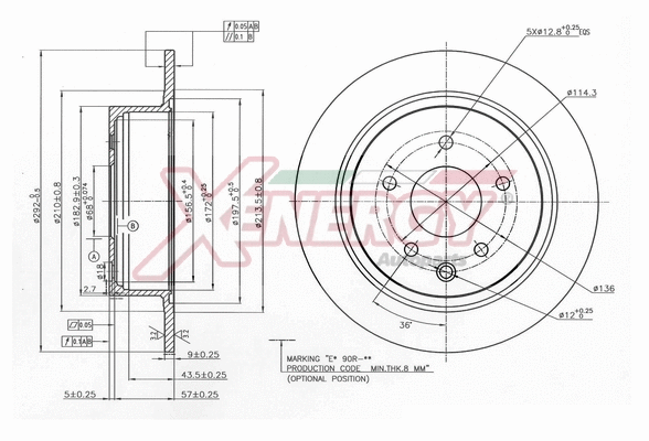 Disque de frein AP XENERGY X601484