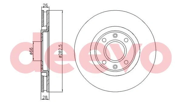 Disque de frein DEEVO BD32160