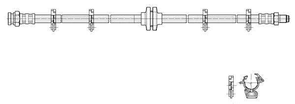 Flexible de frein CEF 517058