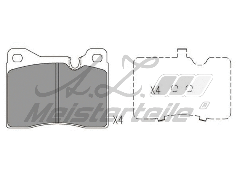Kit de plaquettes de frein, frein à disque A.Z. Meisterteile AZMT-44-022-1795