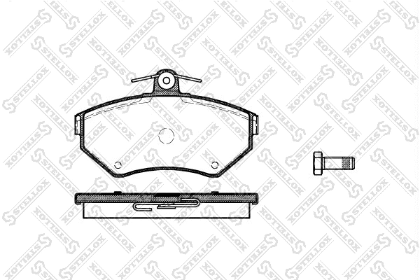 Kit de plaquettes de frein, frein à disque STELLOX 642 000B-SX