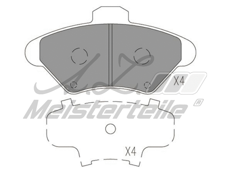 Kit de plaquettes de frein, frein à disque A.Z. Meisterteile AZMT-44-022-2490
