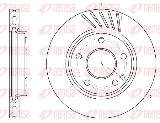 Disque de frein REMSA 6527.10
