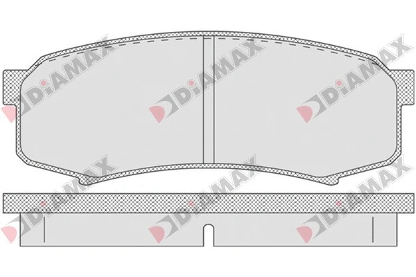 Kit de plaquettes de frein, frein à disque DIAMAX N09624