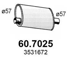 Silencieux arrière ASSO 60.7025