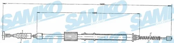 Tirette à câble, frein de stationnement SAMKO C0153B