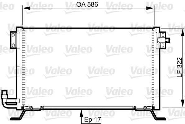 Condenseur, climatisation VALEO 818989