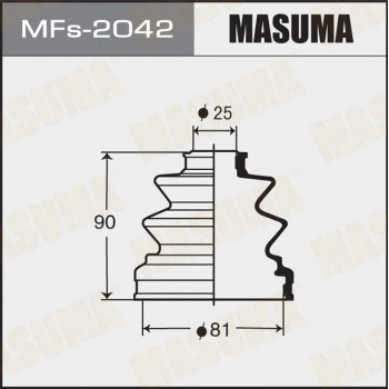 Jeu de joints-soufflets, arbre de commande MASUMA MFs-2042