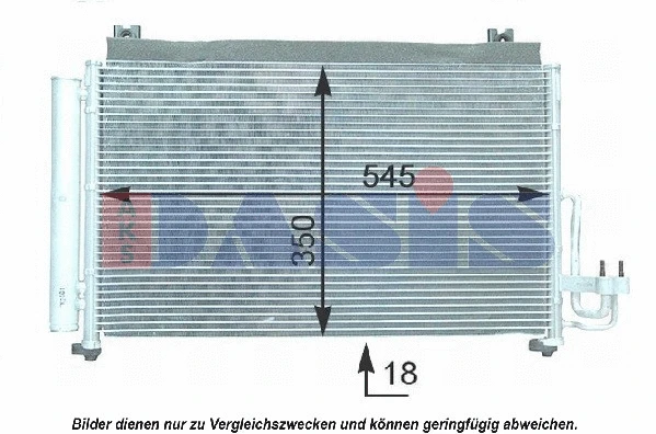 Condenseur, climatisation AKS DASIS 512038N