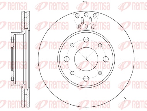 Disque de frein REMSA 6517.10