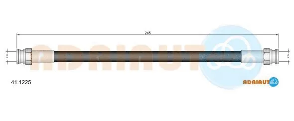 Flexible de frein ADRIAUTO 41.1225