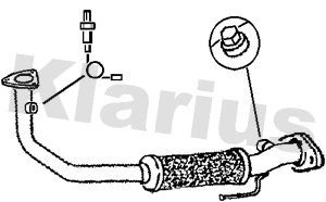 Tuyau d'échappement KLARIUS 301145