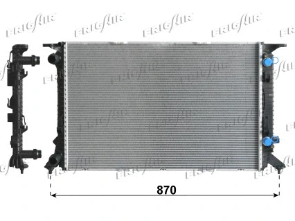 Radiateur, refroidissement du moteur FRIGAIR 0110.3143