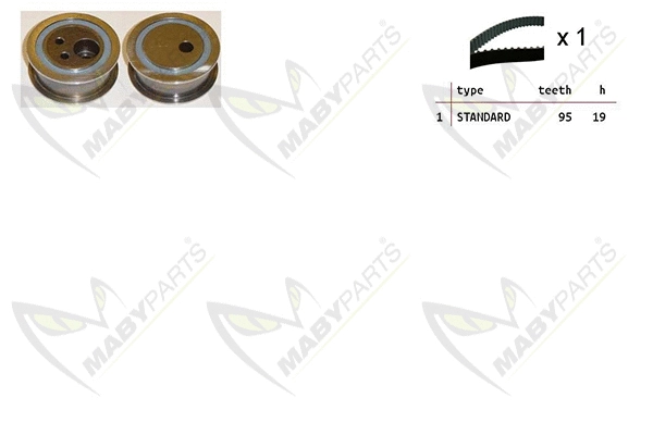 Kit de courroie crantée MABYPARTS OBK010413