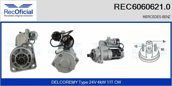 Démarreur RECOFICIAL REC6060621.0