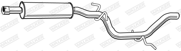 Silencieux central WALKER 23029