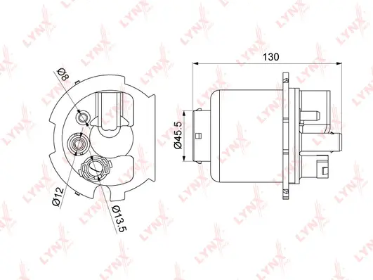 Filtre à carburant LYNXAUTO LF-1077M