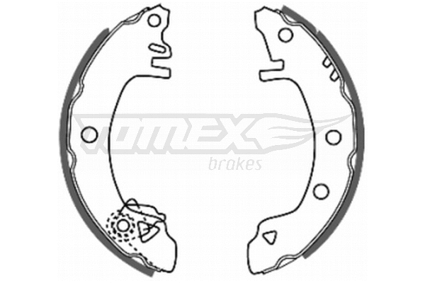 Jeu de mâchoires de frein TOMEX Brakes TX 20-32