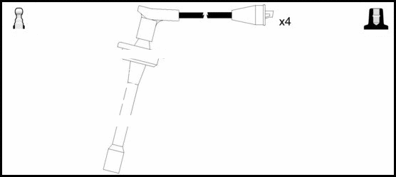 Kit de câbles d'allumage LEMARK HOES912