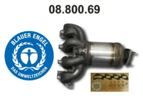 Catalyseur en coude EBERSPÄCHER 08.800.69