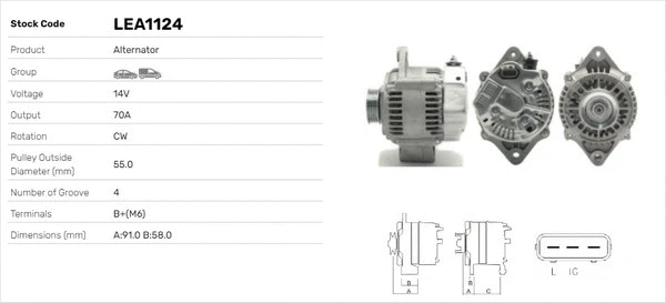 Alternateur LUSA LEA1124
