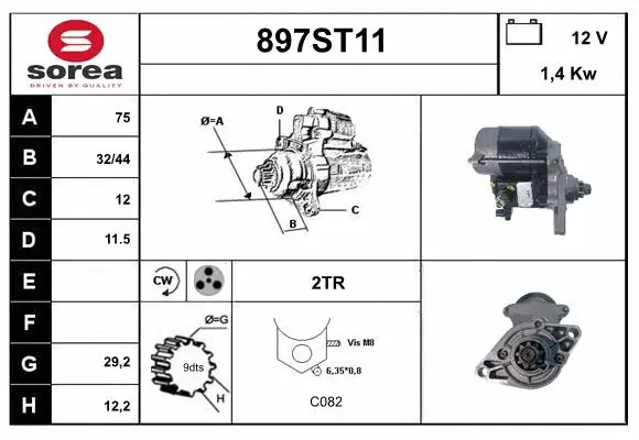 Démarreur STARTCAR 897ST11