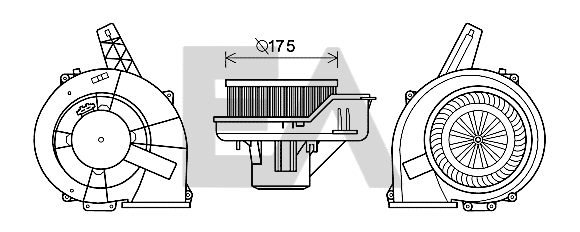 Moteur électrique, pulseur d'air habitacle EACLIMA 42A67002