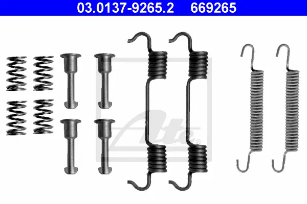 Kit d'accessoires, mâchoires de frein de stationnement ATE-APAC 03.0137-9265.2