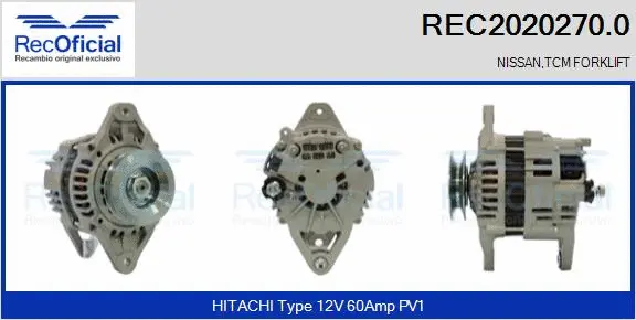 Alternateur RECOFICIAL REC2020270.0