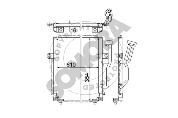 Condenseur, climatisation SOMORA 361260A