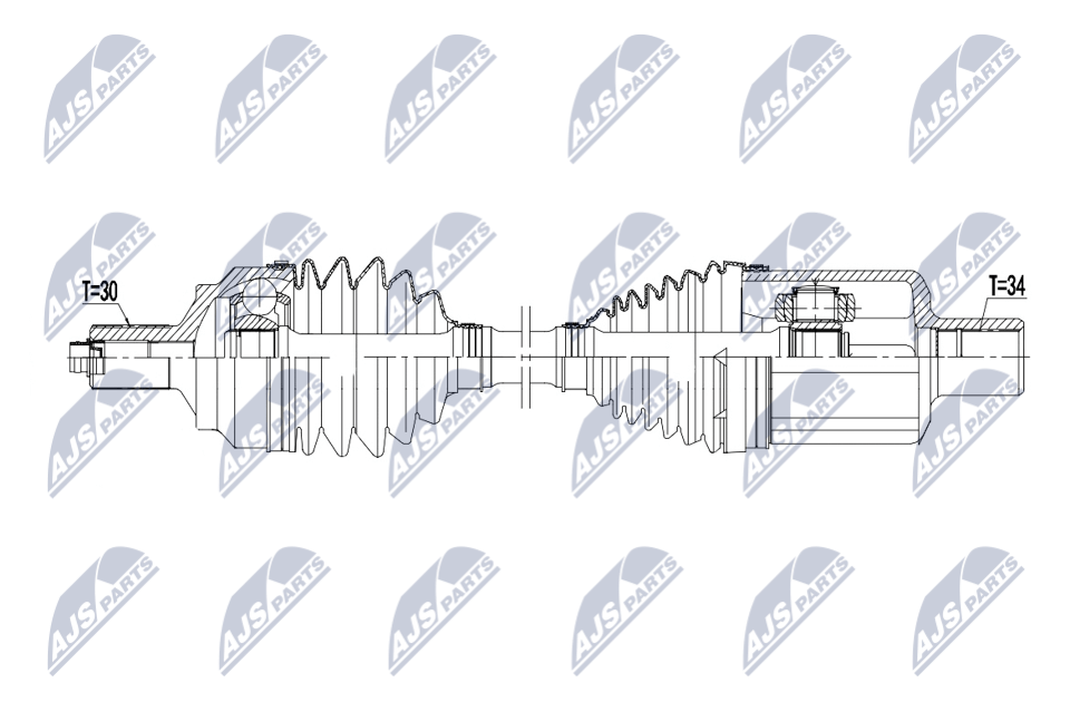 Arbre de transmission NTY NPW-ME-182