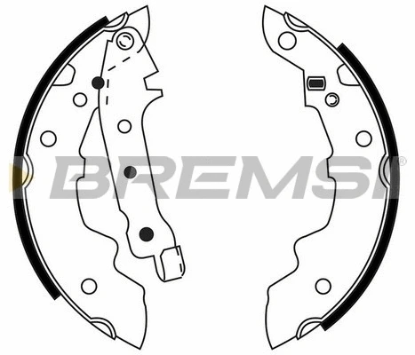 Jeu de mâchoires de frein BREMSI GF0412