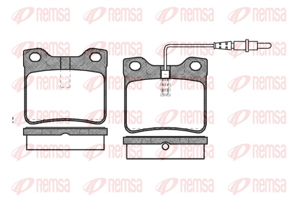 Kit de plaquettes de frein, frein à disque REMSA 0321.22