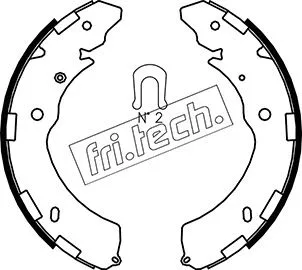 Jeu de mâchoires de frein fri.tech. 1064.181