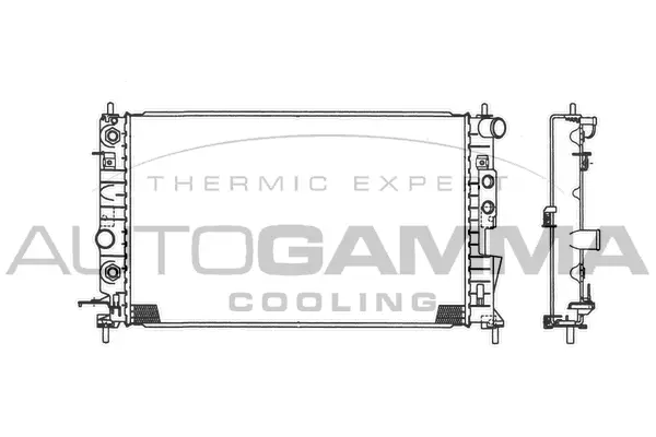Radiateur, refroidissement du moteur AUTOGAMMA 101325