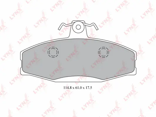 Kit de plaquettes de frein, frein à disque LYNXAUTO BD-6900