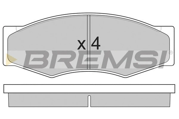 Kit de plaquettes de frein, frein à disque BREMSI BP2302